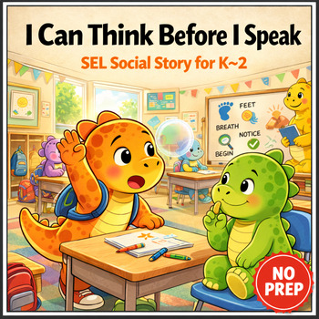 Cover: Thinking Before Answering in Class Social Story for K–2