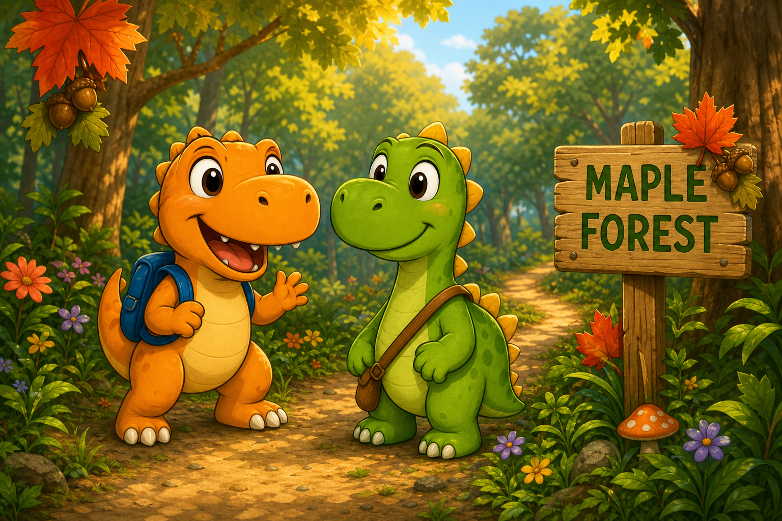 Rex and Dino story world